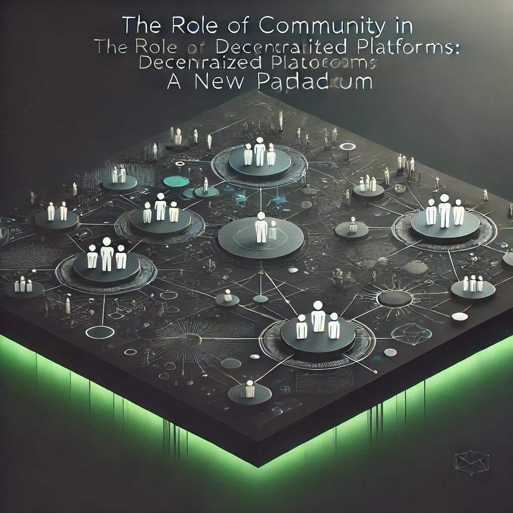 The Role of Community in Decentralized Platforms: A New Paradigm